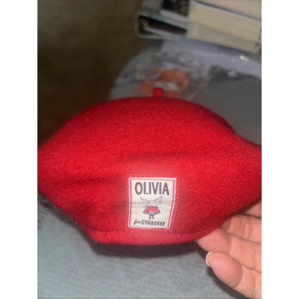 Gymboree Olivia Pig Felt Beret Wool Red Size Small Adorable